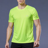 Long and Short-Sleeved T-Shirt Fitness Sports Tops Morning Running Ice Silk Quick Dry Outdoor Mountaineering Gym Clothing Men
