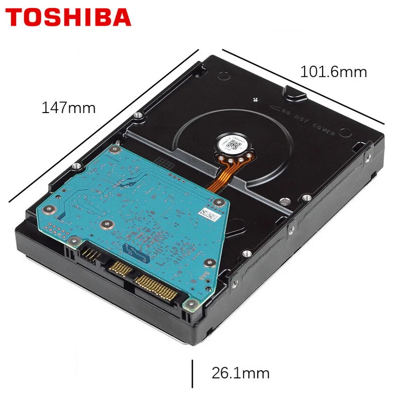 Disco duro para videovigilancia TOSHIBA de 4 TB, DVR, NVR, monitor CCTV, HDD HD interno SATA III, 6 Gb/s, 5400 RPM, 128 MB, 3,5"