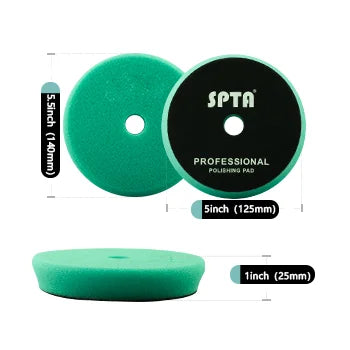 (Venta individual) Almohadillas de pulido SPTA de 3" (80 mm)/5" (125 mm)/6" (150 mm) en forma de T para pulidoras de vehículos DA/RO/GA