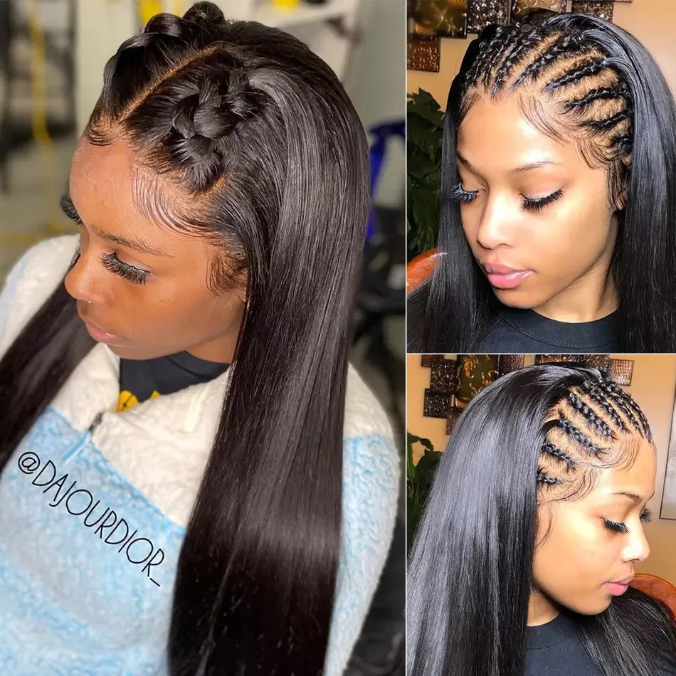 HD Lace Front Human Hair Wigs Straight 13x4 13x6 Transparent Lace Frontal Human Hair Wigs Pre-Plucked HD Lace Wigs For Women