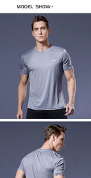Multicolor Summer Short Sleeve Sport Shirt High Quality Gym Clothing Men Jersey Fitness Shirt Trainer Running T-Shirt Sportswear