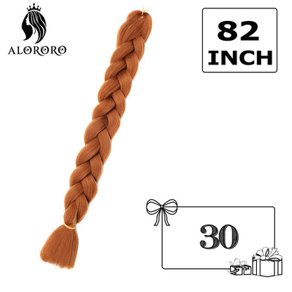 Alororo sintético jumbo trança cabelo 82 Polegada africano falso cabelo de alta temperatura fibra trança extensões de cabelo para mulher