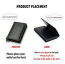 Rfid Aluminum Men Wallet Card Holders Purse Carbon Fiber Men Business Slim Thin Smart Wallet Credit Cardholder Case Note Holder