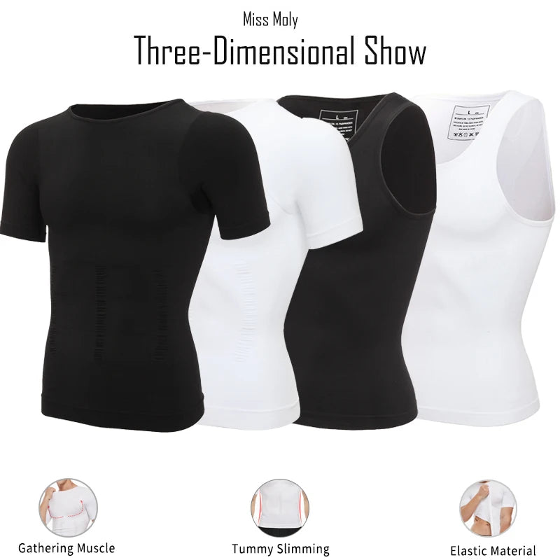 Faja moldeadora de cuerpo para hombre, moldeadora de abdomen, ropa interior moldeadora, entrenador de cintura, chaleco corrector de postura, corsé.