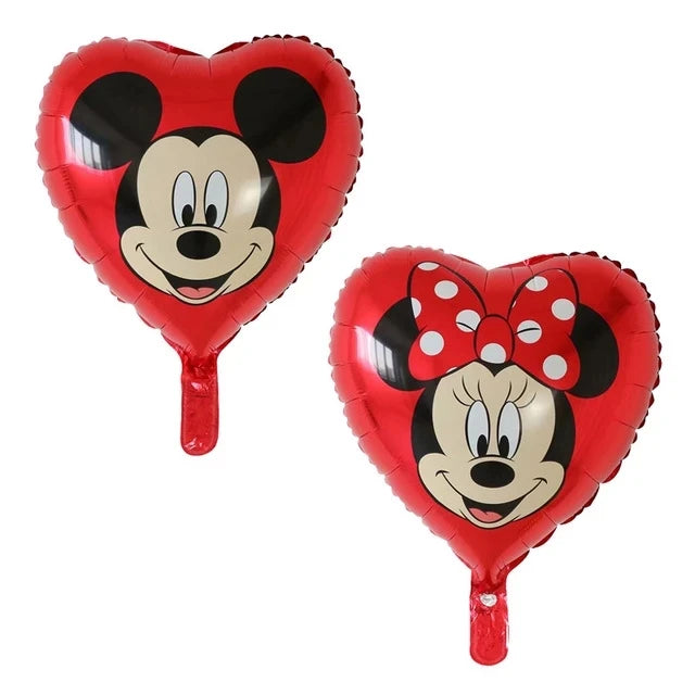 Globos gigantes de Mickey y Minnie Mouse, dibujos animados de Disney, globos de aluminio, baby shower, decoraciones para fiestas de cumpleaños, juguetes clásicos para niños, regalo de globo aerostático 