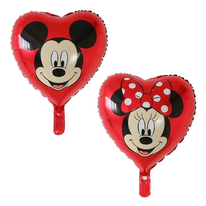 Globos gigantes de Mickey y Minnie Mouse, dibujos animados de Disney, globos de aluminio, baby shower, decoraciones para fiestas de cumpleaños, juguetes clásicos para niños, regalo de globo aerostático 