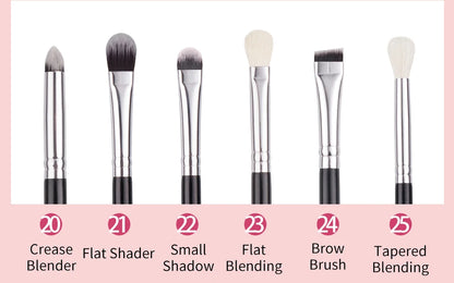 BEILI Black Makeup brushes set Professional Natural goat hair brushes Foundation Powder Contour Eyeshadow make up brushes