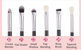BEILI Black Makeup brushes set Professional Natural goat hair brushes Foundation Powder Contour Eyeshadow make up brushes