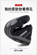 Men's Sports Shoes Leather Waterproof Running Sneakers Luxury Walking Gym Shoes Man Non-slip Training Sneakers Flat Shoes Tennis