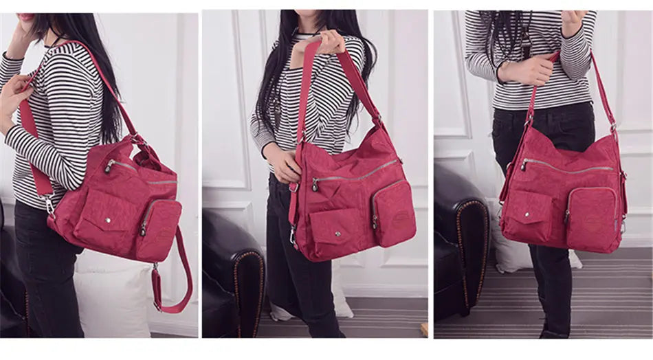 Luxury Handbags Women Bags Designer Waterproof Nylon Cloth Crossbody Bags for Women 2024 Large Capacity Lady Shoulder Bag Tote