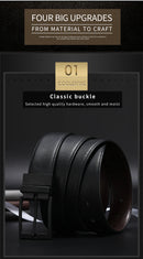 Men Belt Business Dress Belts for Men  Genuine Leather Belt Reversible Buckle Brown and Black Fashion Work Casual HQ111
