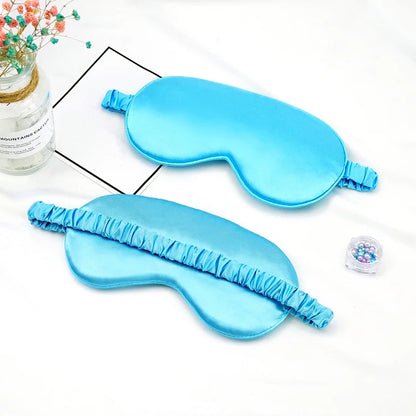Imitado Silk Eye Patch para Viagem, Sombreamento Máscara de Olho do Sono, Eye Patch, Relaxar Eyeshade Capa, Escudo do Dormir Saúde, Eye Care Tools