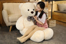 Giant 105cm Soft Teddy Bear Plush Toys White&Pink&Brown Bear Super Big Hugging Pillow Animal Cushion Children Birthday Gift