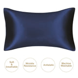 JuwenSilk-Silky Pillowcase Stain, Natural Mulberry Silk, Standard Pillowcase, Queen K 
