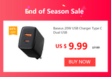 Baseus Led Desk Lamp Clip-On Night Light Reading Computer Keyboard illuminated Eye Protection Lamp With USB Charging For Bedroom