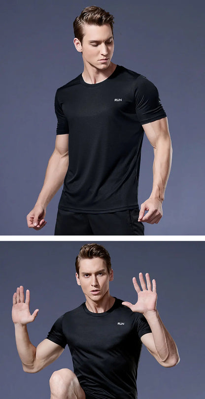 Multicolor Summer Short Sleeve Sport Shirt High Quality Gym Clothing Men Jersey Fitness Shirt Trainer Running T-Shirt Sportswear