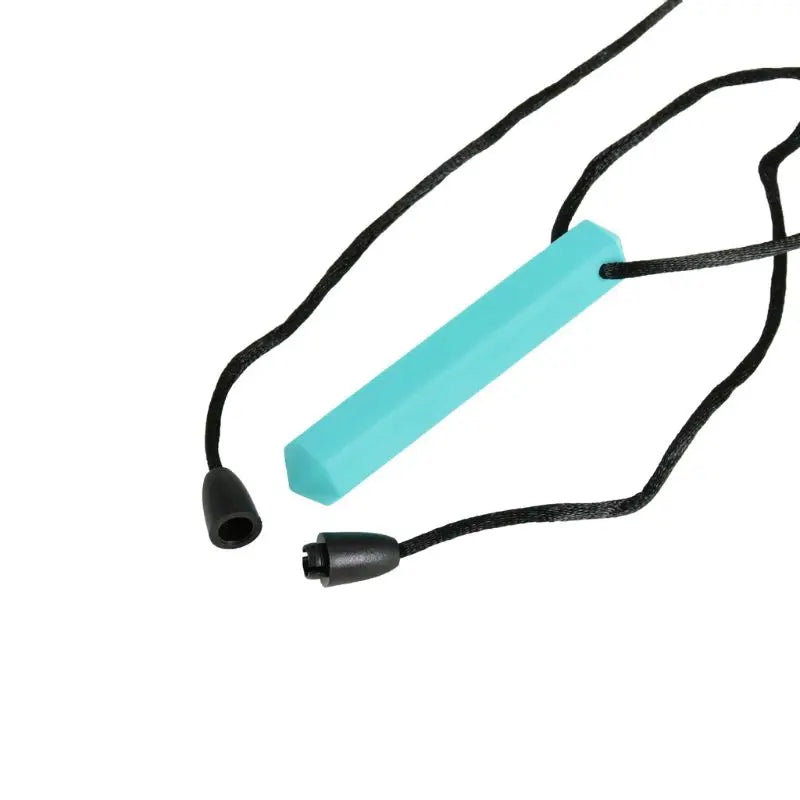 Collar sensorial para masticar, paquete de colgante de silicona para masticar, juguete de entrenamiento y desarrollo para bebés en dentición, autismo y ansiedad.