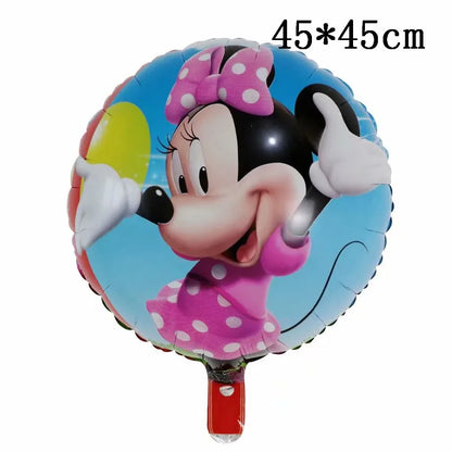 Globos gigantes de Mickey y Minnie Mouse, dibujos animados de Disney, globos de aluminio, baby shower, decoraciones para fiestas de cumpleaños, juguetes clásicos para niños, regalo de globo aerostático 