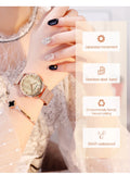 HANNAH MARTIN Women Watch Nordic Minimalist Japan Quartz Movement 3Bar Waterproof Women 36mm Full Rose Gold Dropshipping Watches