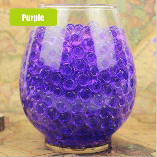Contas de água mágicas para crianças, 500 peças, cristal de lama do solo, brinquedo para crianças, flores crescentes, bolas de hidrogel de água, decoração de casa em vasos