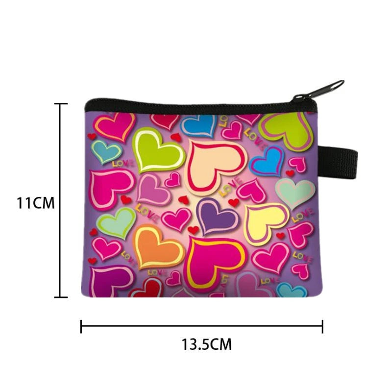 Carteira Portfel Men Wallet Women Cartera Mujer Female Short Cute Flower Zero Wallet Simple Fashion Card Bag Coin Purse Key Case