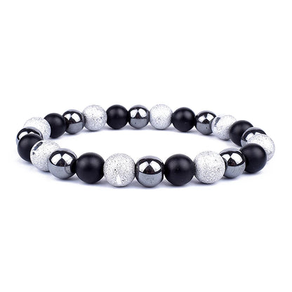 Pulseras de cuentas de obsidiana negra natural, hematita, ojo de tigre, para hombres, protección magnética de la salud, joyería para el alma de las mujeres, pulsera para hombre 