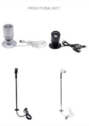 Mini holofote led 1w/3w, display de joias dc5v com interruptor, interface usb, armário de loja, decoração de brinquedos interiores, foco de mesa