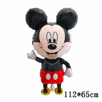Globos gigantes de Mickey y Minnie Mouse, dibujos animados de Disney, globos de aluminio, baby shower, decoraciones para fiestas de cumpleaños, juguetes clásicos para niños, regalo de globo aerostático 