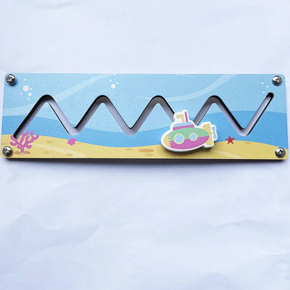 Kids Busy Board DIY Toys Basic Life Skill Training Montessori Educational Lock Cognition Activity Accessorie Material Learning