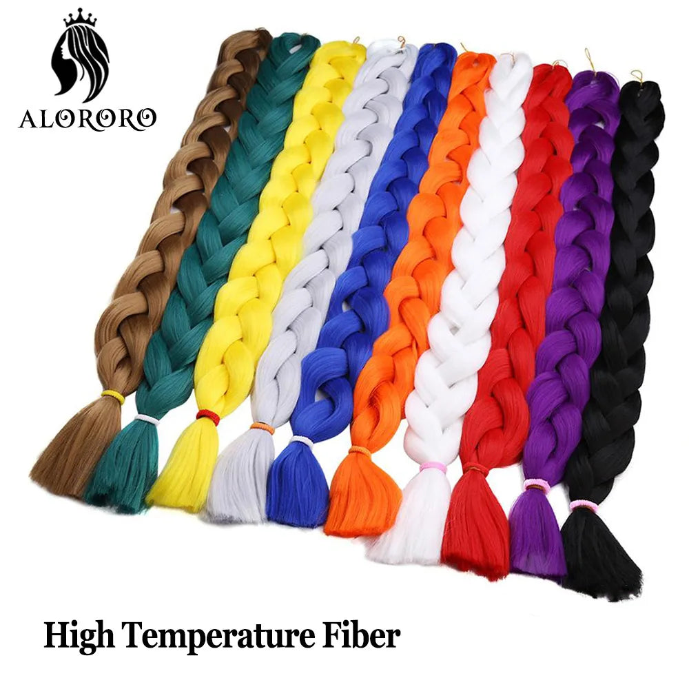 Alororo sintético jumbo trança cabelo 82 Polegada africano falso cabelo de alta temperatura fibra trança extensões de cabelo para mulher