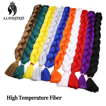 Alororo sintético jumbo trança cabelo 82 Polegada africano falso cabelo de alta temperatura fibra trança extensões de cabelo para mulher