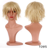 BENIHAIR Synthetic Wig Cosplay Wig White Red Green Blue Pink Yellow Hair Short Layered Wig Fake Hair Extension Men Women Party Wig