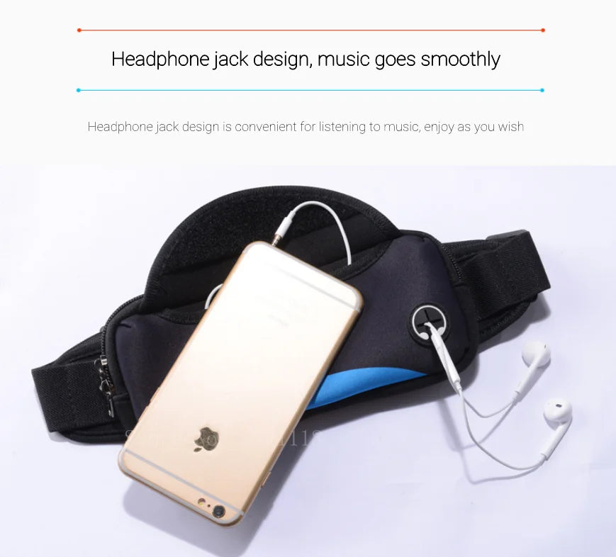 Waterproof Running Waist Bag Belt Bag, Men Women Sports Running Portable Gym Bag, Gym Fitness Bag, Sport Running Belt Bag