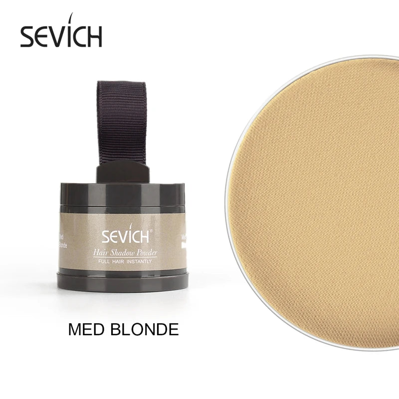 Pó para Preenchimento de Raiz Sevich 4g – Maquiagem Unissex para Disfarçar Falhas no Couro Cabeludo e Contornar a Linha do Cabelo – Cobertura Natural