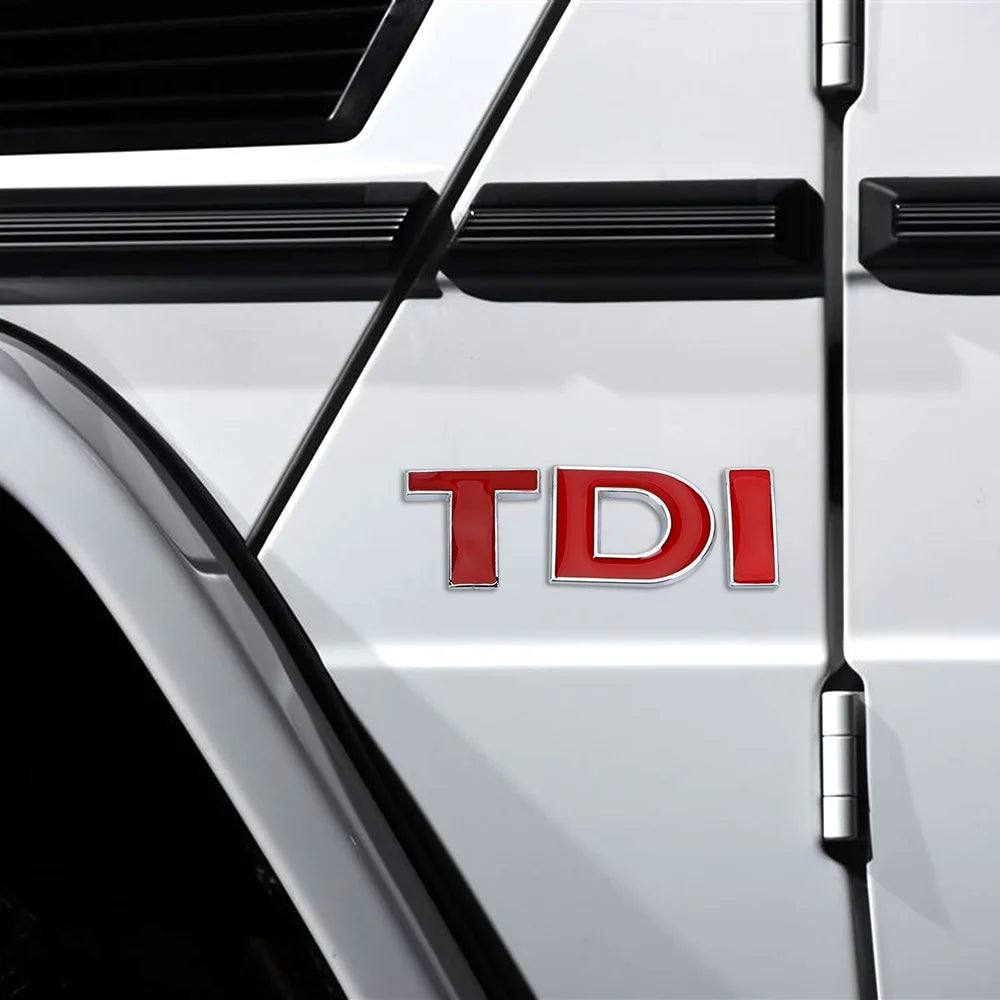 TDI Turbo Logo Decal Car Stickers Reflective 3D Metal Automotive Accessories for VW Polo T5 Golf 5 JETTA PASSAT CC MK4 MK5 MK6