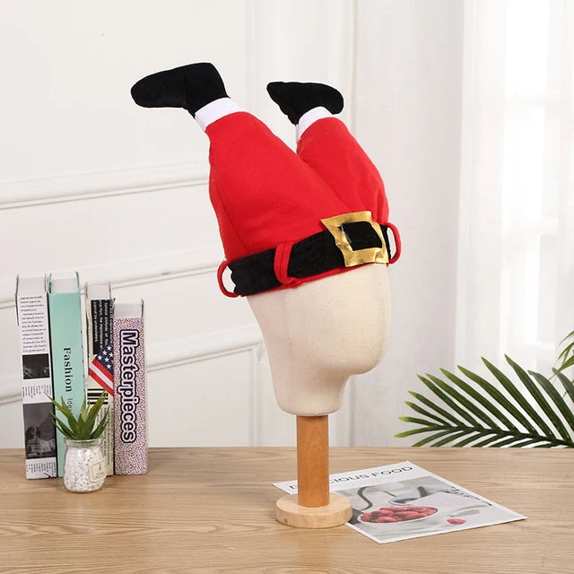 Cute Cartoon Stripes Hat for Christmas, Plush Elf Santa, Creative Türkiye Hats, Xmas Party Ornament, Decoration Props, New Year 