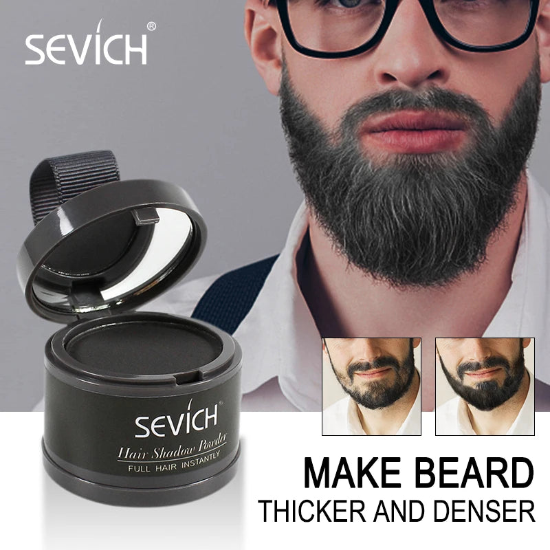 Pó para Preenchimento de Raiz Sevich 4g – Maquiagem Unissex para Disfarçar Falhas no Couro Cabeludo e Contornar a Linha do Cabelo – Cobertura Natural