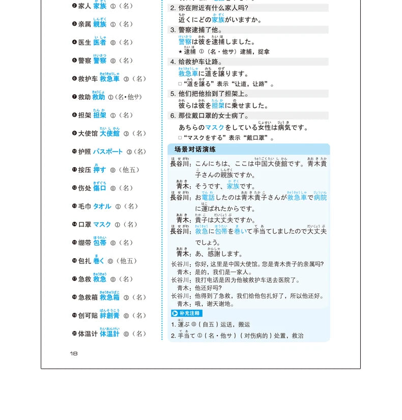 15000 Japanese Words Entry Vocabulary book Learning Japanese Word Book Zero Basic Standard Japanese Language Tutorial Book