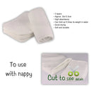 [Littles&amp;Bloomz] Insertos lavables reutilizables, protectores de refuerzo para pañales de tela de bolsillo real, inserto de microfibra de carbón de bambú