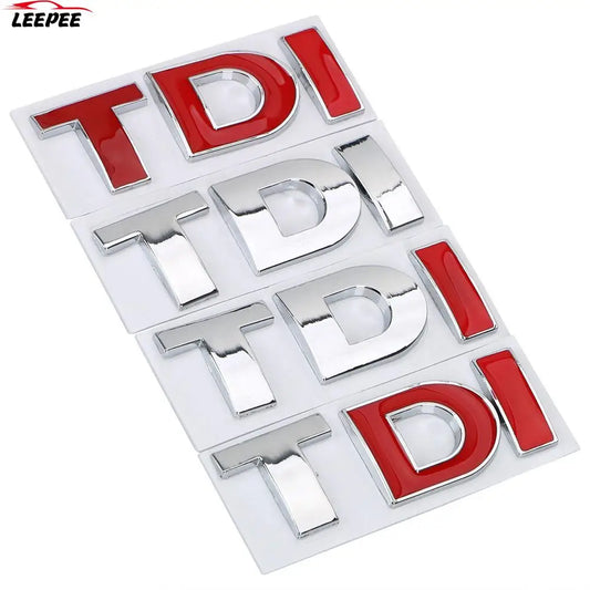 Calcomanía con el logotipo de TDI Turbo para coche, reflectante, 3D, de metal, accesorios automotrices para VW Polo T5 Golf 5 Jetta Passat CC MK4 MK5 MK6
