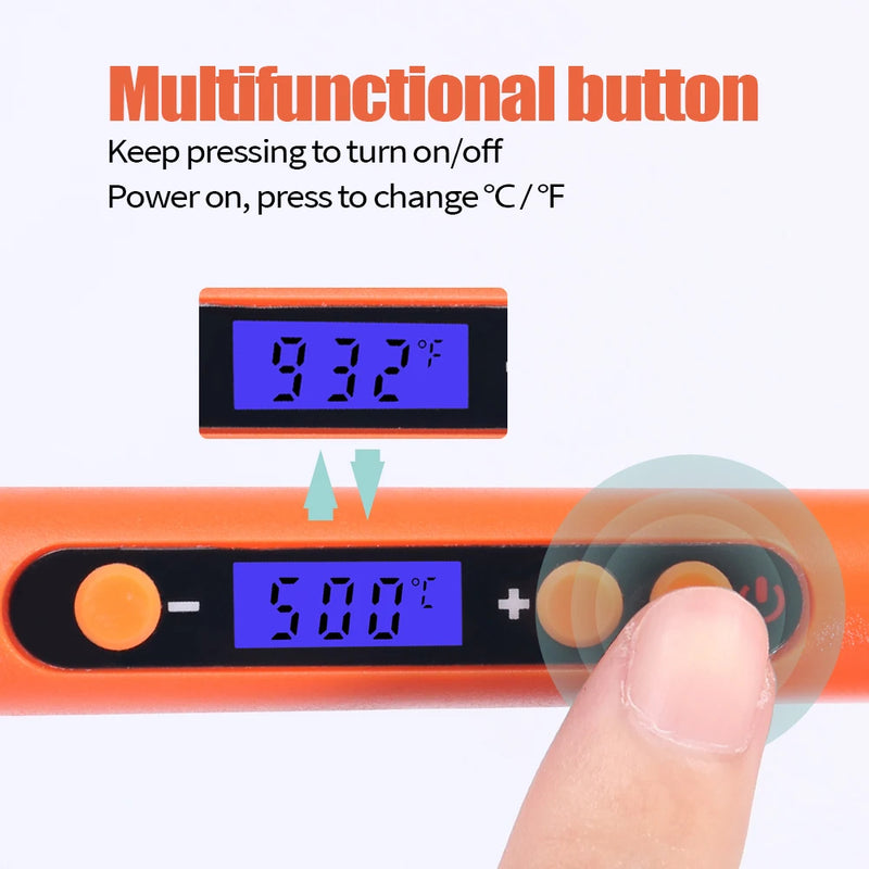 100W Digital Electric Soldering Iron Kit Set Temperature Adjustable 928D Welding Tool Ceramic Heater Soldering Tips Rework