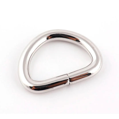10pcs Metal D Ring Heavy Duty Strong Webbing Dee Ring Buckle for Bag Strap Belt Purse DIY Bag Accessories
