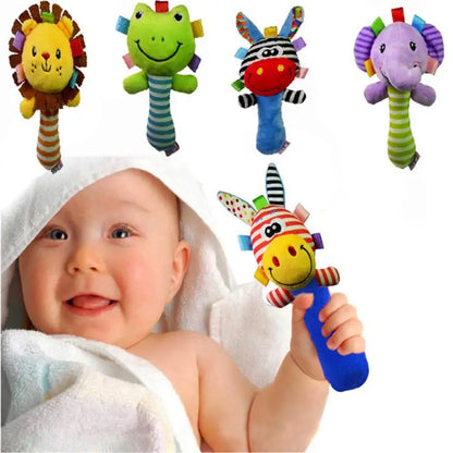 Baby Toys 0 6 12 Months Cute Stuffed Animals Baby Rattle Socks Wrist Baby Rattles Newborn Toys Make Sounds Games For Babies