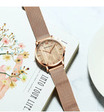HANNAH MARTIN Women Watch Nordic Minimalist Japan Quartz Movement 3Bar Waterproof Women 36mm Full Rose Gold Dropshipping Watches