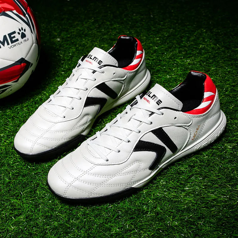 KELME Soccer Shoes TF Football Boots Calf-Skin Cleats  Professional Futsal Original Football Training  Sneakers  ZX80011017