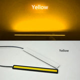 1/2PCS 17cm COB LED 12V Daytime Running Lights Trunk Waterproof Auto Driving DRL Fog Lamp Car Styling Turn Signal Plate Light