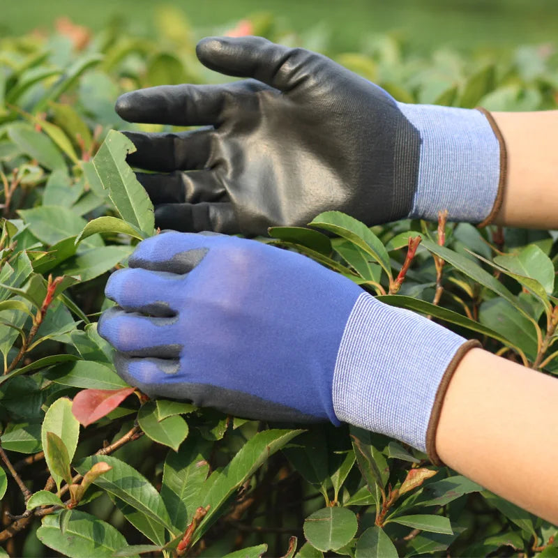 24Pieces/12Pairs Professional Working Protective Gloves For Men Construction Women Garden Nylon Running Glove Obtained CE EN388.