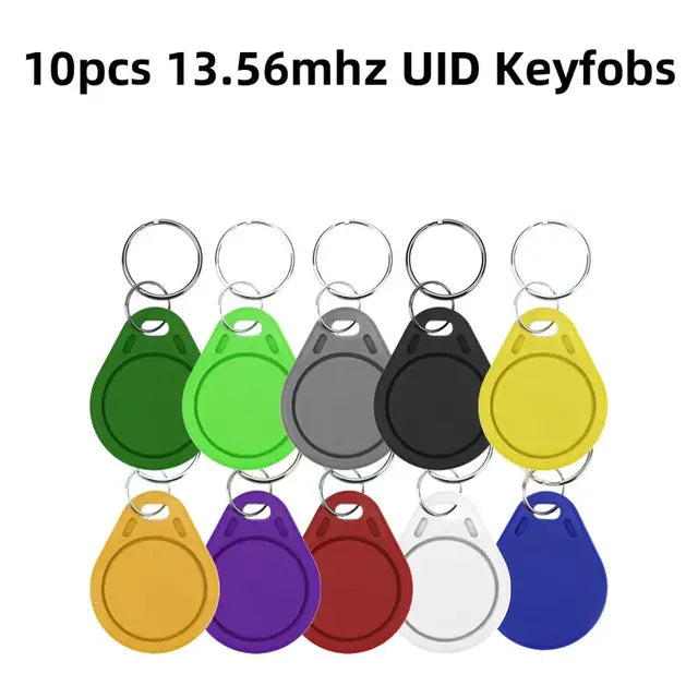 125KHz 13.56MHz RFID Copier Duplicator Reader Writer USB NFC Programmer Smart 10 Frequency Key Fob Card Reader UID Decoder 