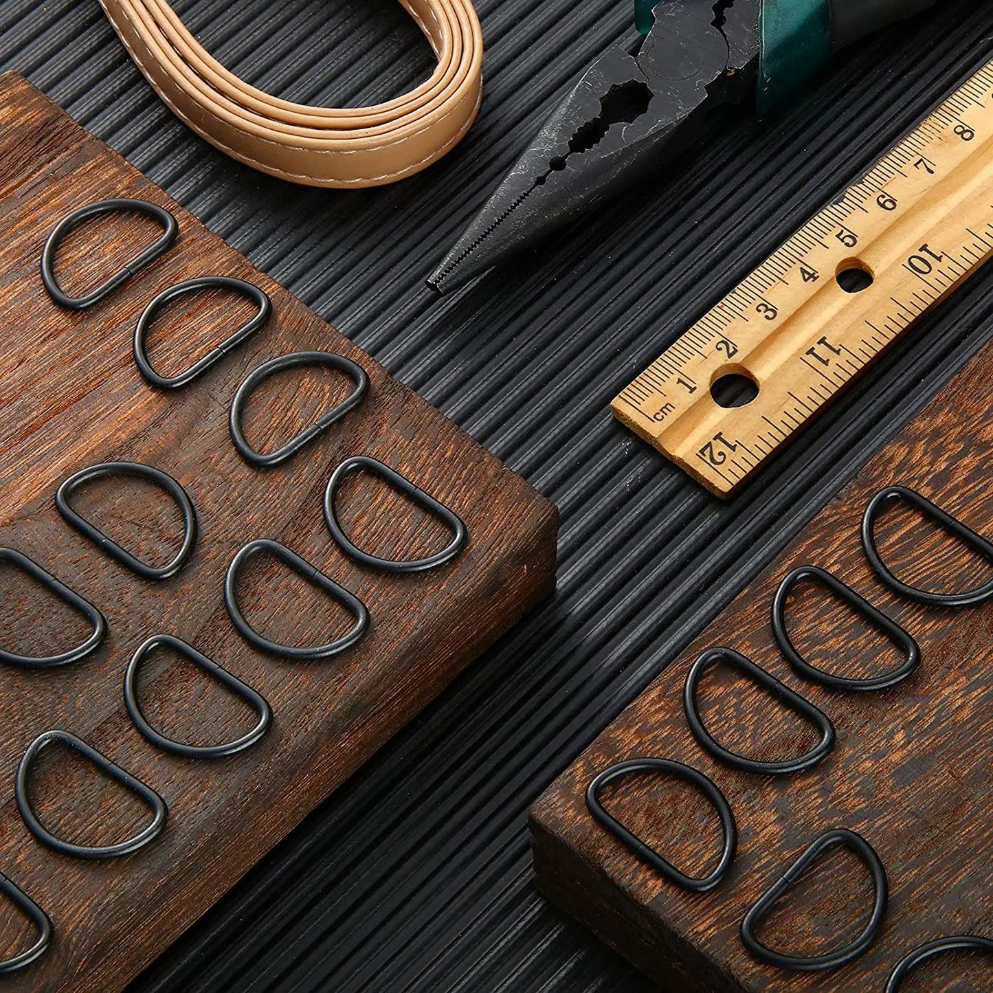 10pcs Metal D Ring Heavy Duty Strong Webbing Dee Ring Buckle for Bag Strap Belt Purse DIY Bag Accessories