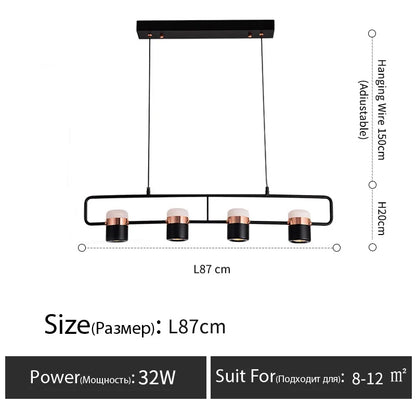 Nordic style designer lamp Dining table light art creative bar counter Kitchen bedroom bedside LED modern chandelier home decor
